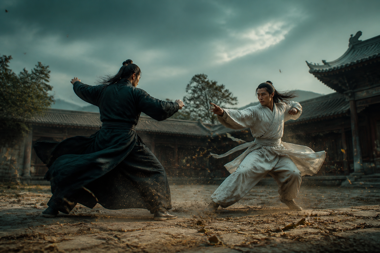 Kung fu courtyard